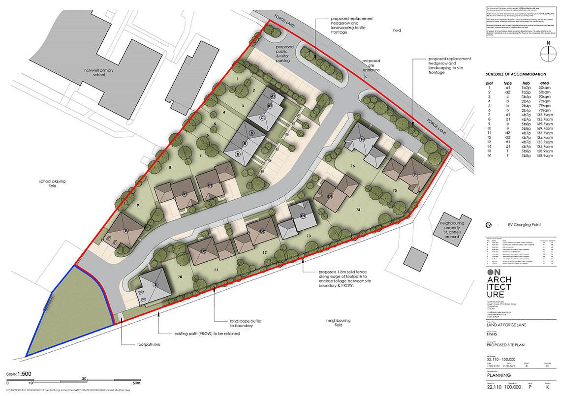 Plan for Land at Forge Lane, Upchurch