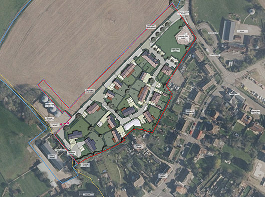 Plan for Land at Church Farm, Hoath